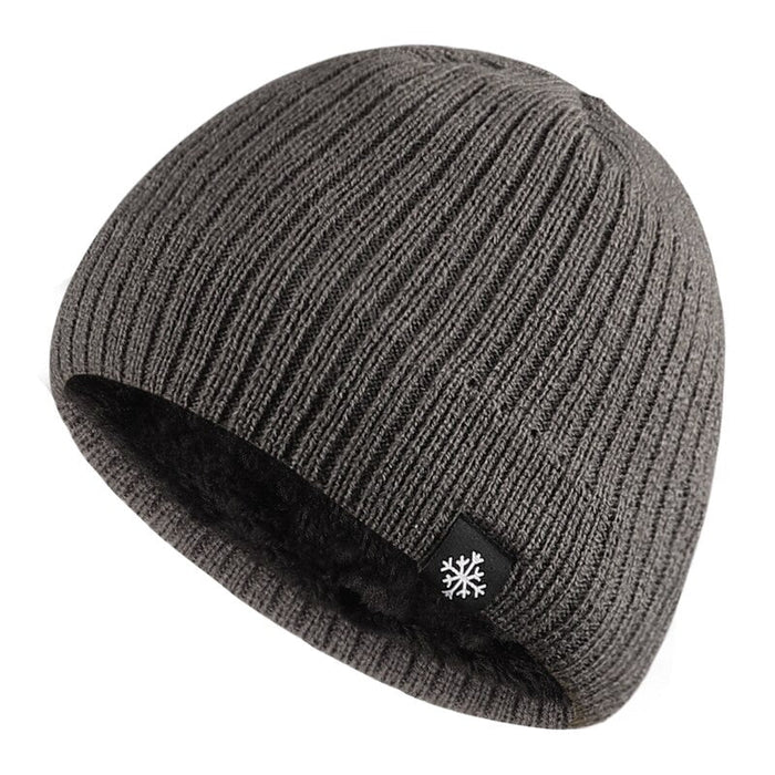 Solid Knitted Round Shaped Travel Cap