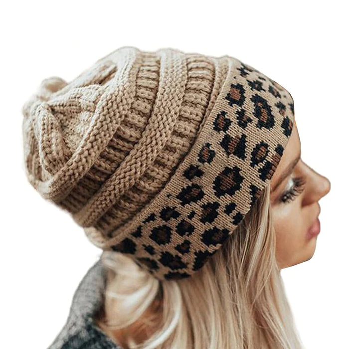 Stylish Warm Neck Warmer & Knitted Hat Scarf Caps Set For Winter