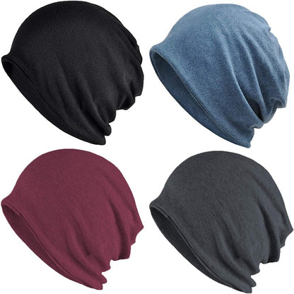 Cotton Slouchy Soft Lightweight Running Beanie