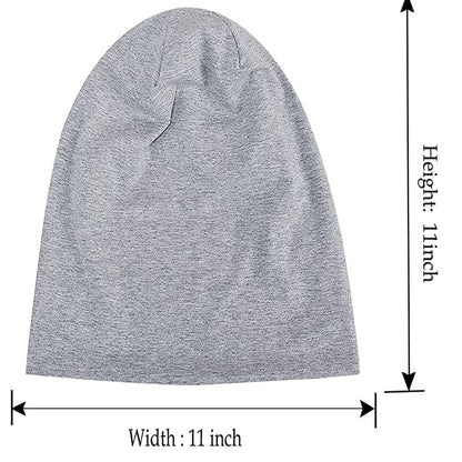 Cotton Slouchy Soft Lightweight Running Beanie