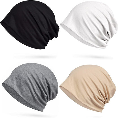 Cotton Slouchy Soft Lightweight Running Beanie