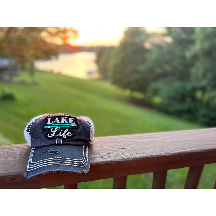 Vintage Distressed Unconstructed Embroidered Patch Hat