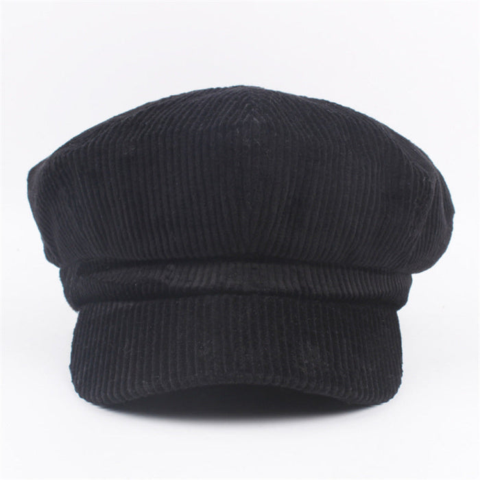 Casual Solid Newsboy Caps For Female