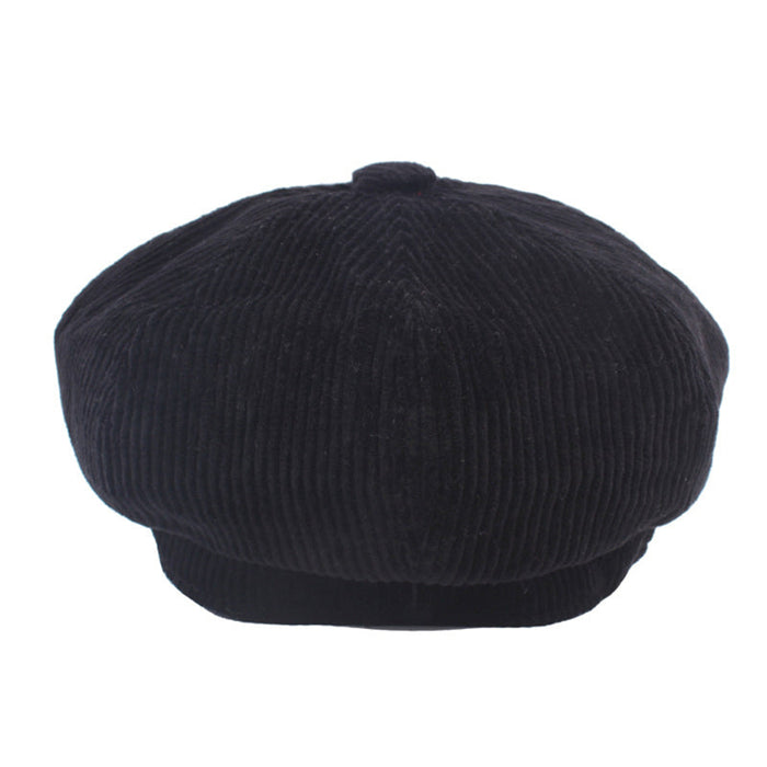 Casual Solid Newsboy Caps For Female