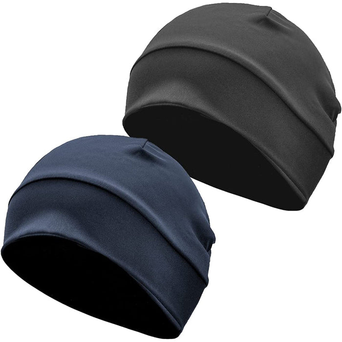Skull Caps For Men Women, Multi-Pack Multifunctional Headwear Bike Hard Hat Helmet Liner Beanie Sleep Cap
