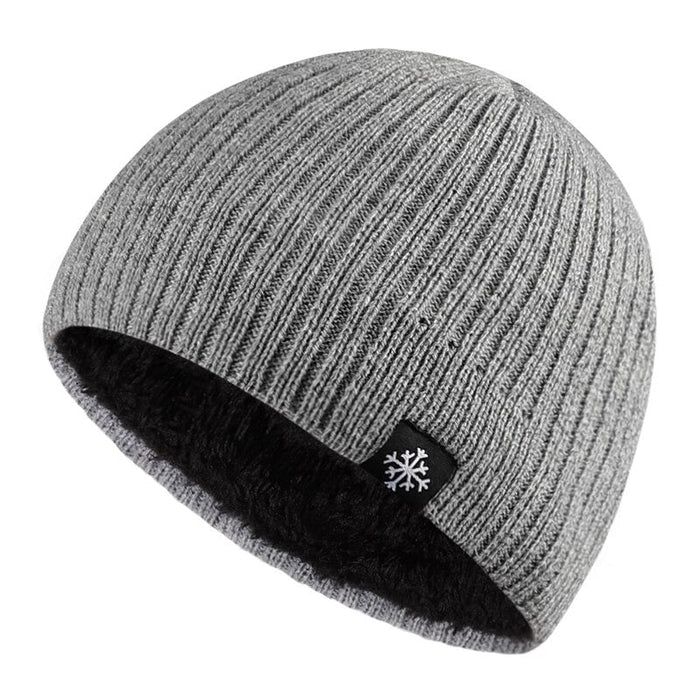 Solid Knitted Round Shaped Travel Cap