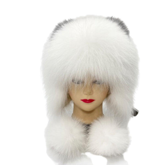 Women's Fur Trapper Bomber Hat With EarFlap