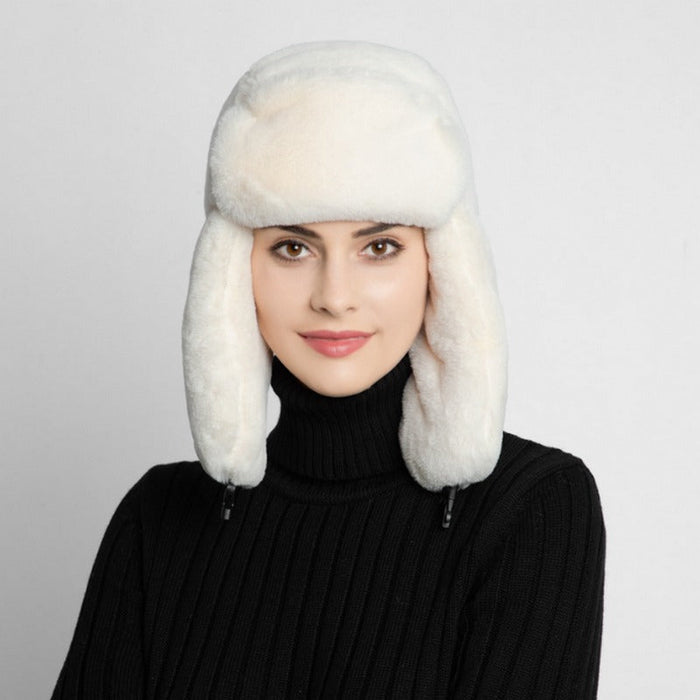 Women's Thick Fur Lined Earflap Trapper Hat