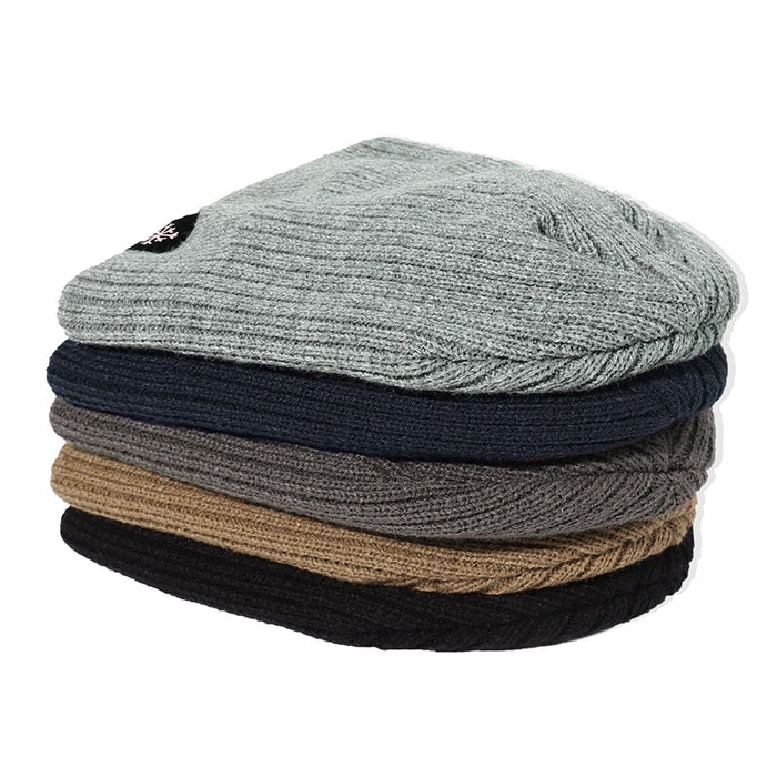 Solid Knitted Round Shaped Travel Cap