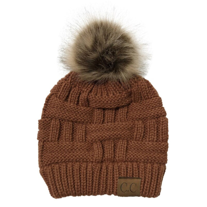 Warm Women's Thick Knitted Ski & Off-Road Winter Hat
