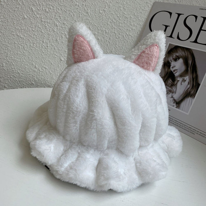 Adorable Winterized Comfortable Cotton Cat-Eared Bucket Hat