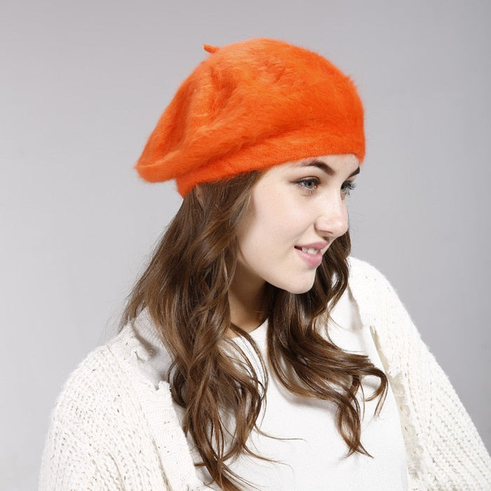 Faux Rabbit Fur Vogue Women's Beret