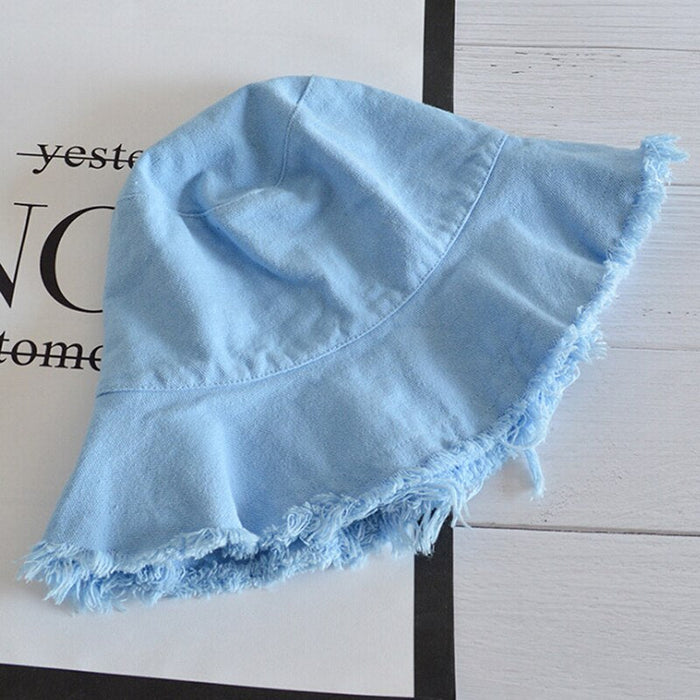 Panama Denim Styled Summertime Bucket Hat