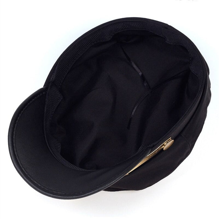 Men's Gold Palm Navy Costume Black Hat
