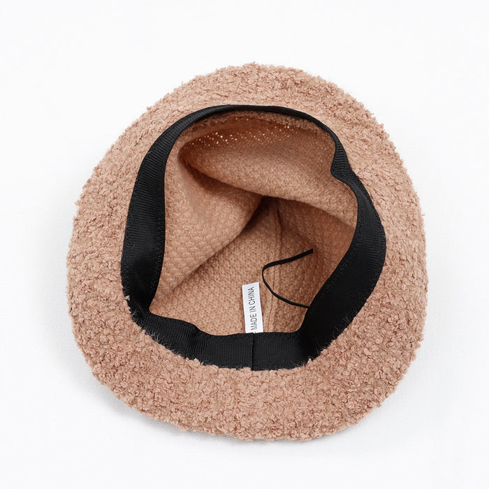 Fashionable Panama Styled Cotton Knitted Streetwear Bucket Hat