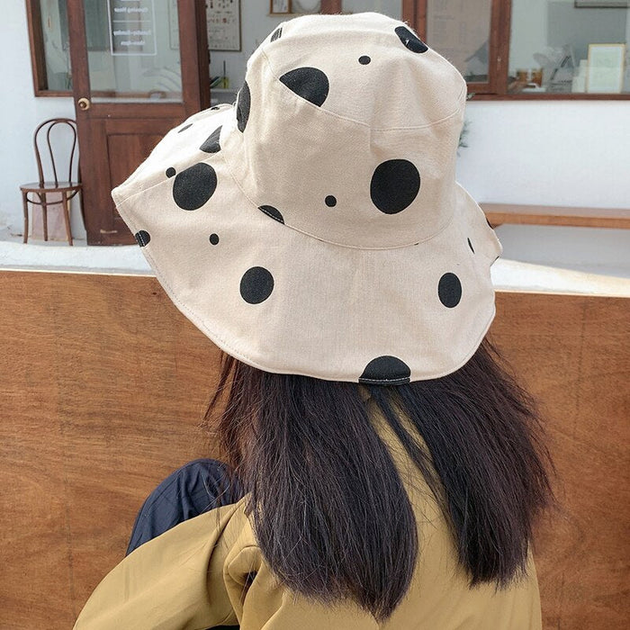 Dotted Big Wave Knitted Sun Protecting Hat