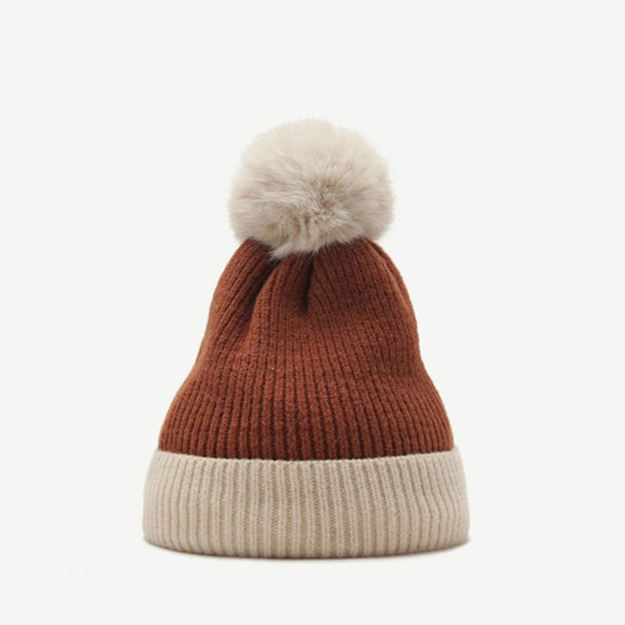 Soft & Thick Fleece Double Layer Lined Knitted Winter Hats