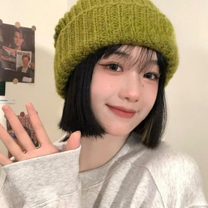 Thick Soft Cozy Cold Weather Beanie for Women