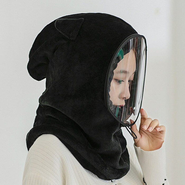 Winterized Soft Fleece 3-In-1 Scarf Mask Hat Combo
