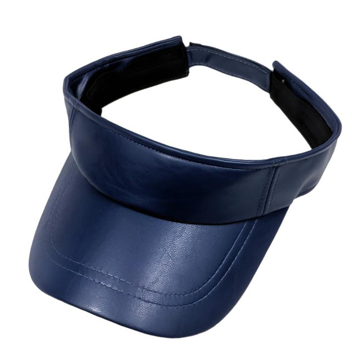 Faux Leather Sun Visor Hats For Women