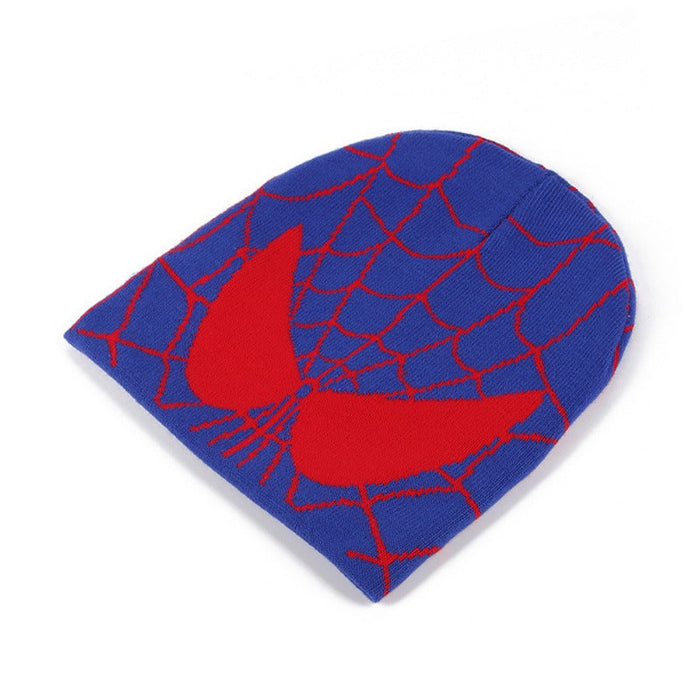 Spiderman Print Knitted Wool Caps
