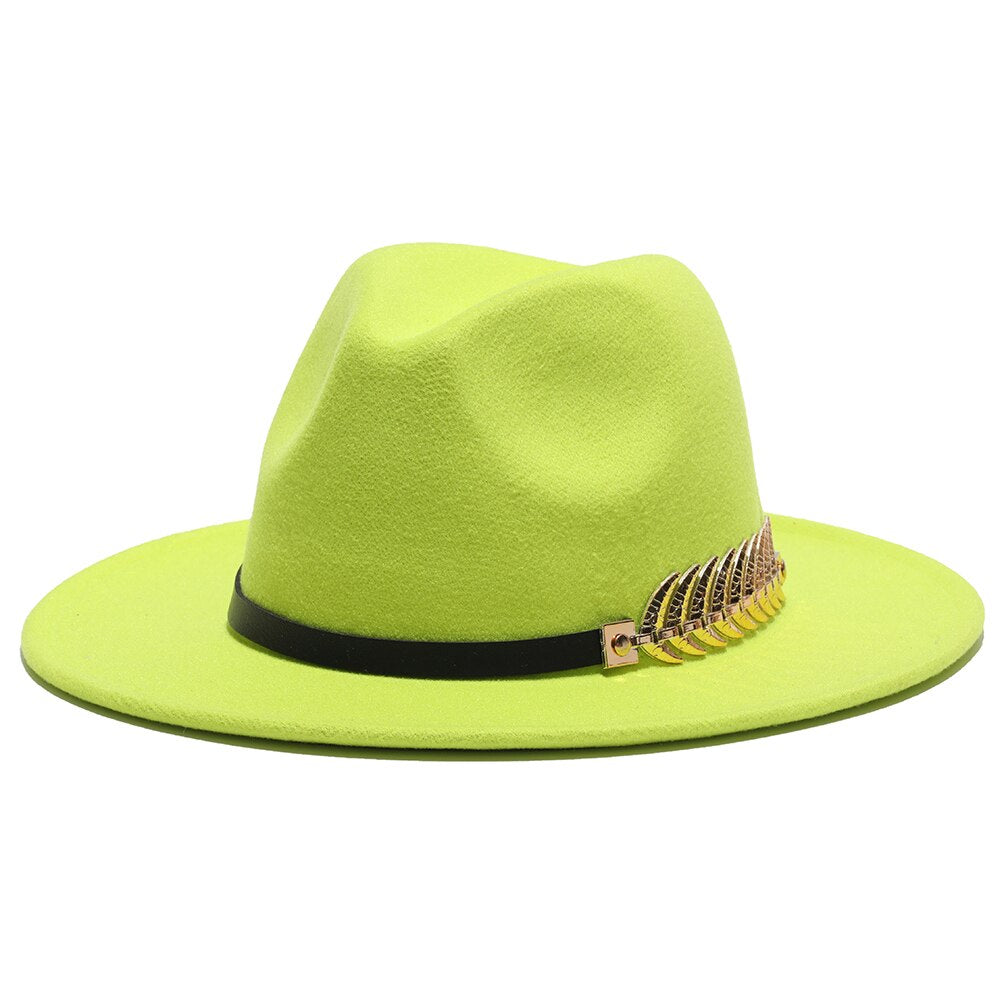 Feathered Vintage Style Fashionable Fedora