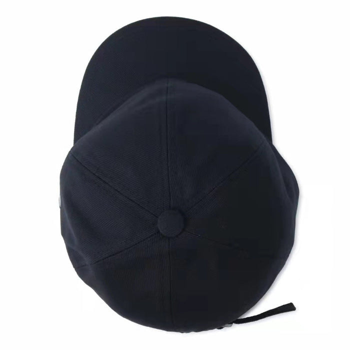 Adjustable Peaked Cap With Solid Color
