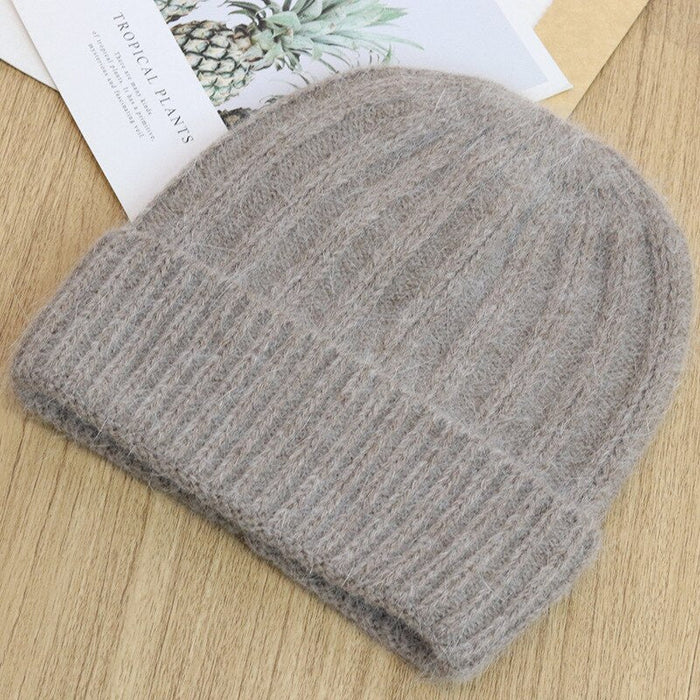 Twisted Pattern Knitted Winter Beanie