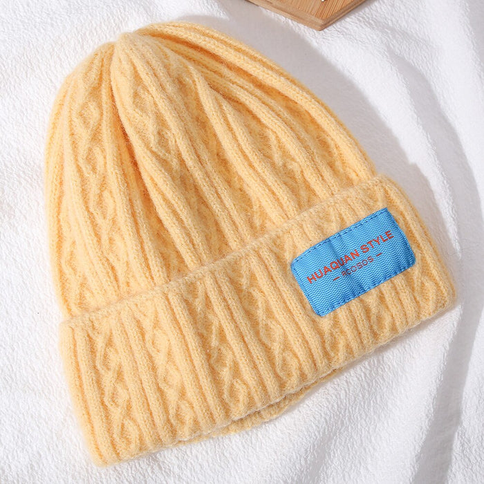 Stylish Twisted Soft Wool Blend Pattern Winter Beanie