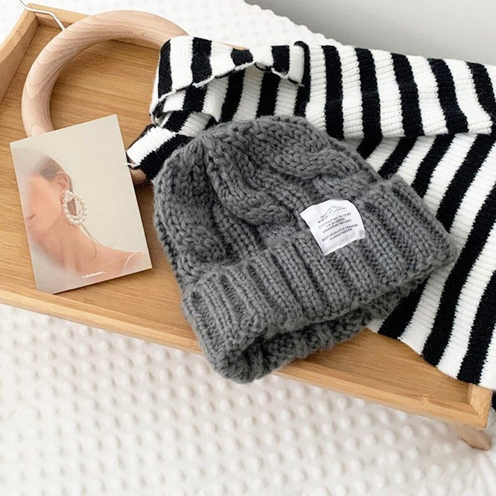 Solid Colored Cashmere Knitted Comfortable Winter Beanie