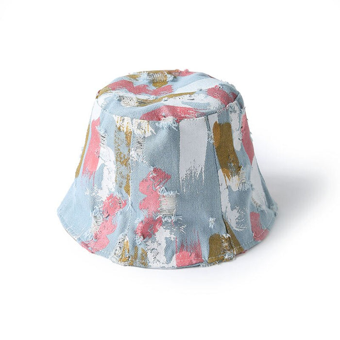 Abstract Painted Retrograde Cotton Fisherman's Bucket Hat