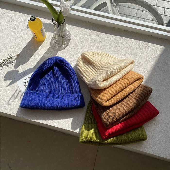 Solid Color Knitted Hip Hop Beanie