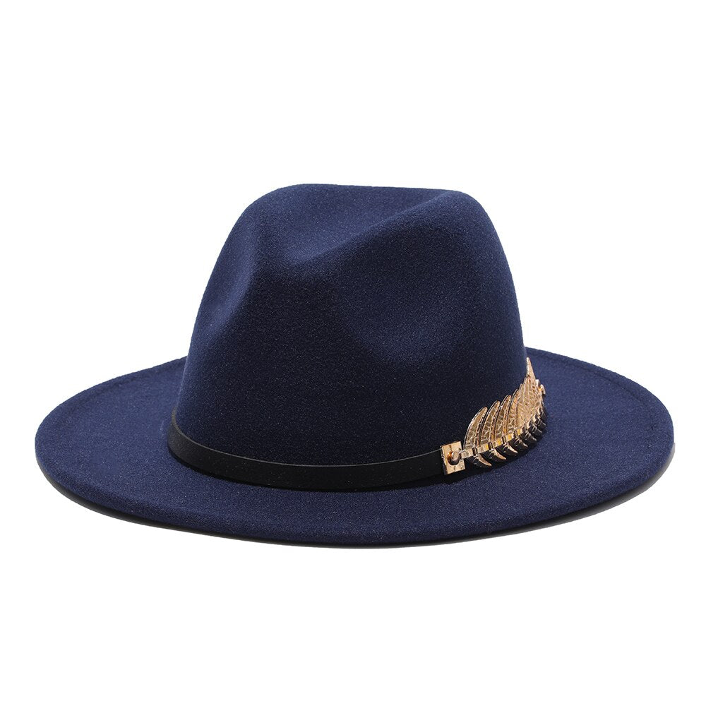 Feathered Vintage Style Fashionable Fedora