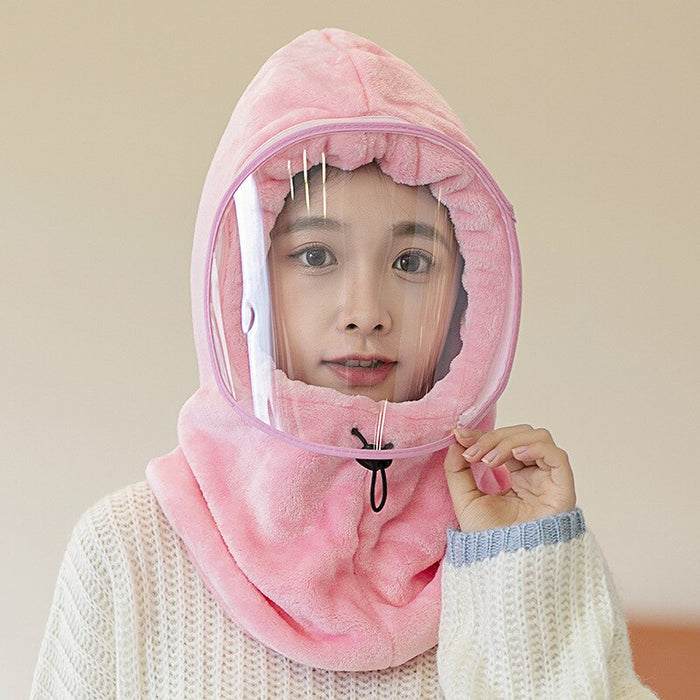 Winterized Soft Fleece 3-In-1 Scarf Mask Hat Combo