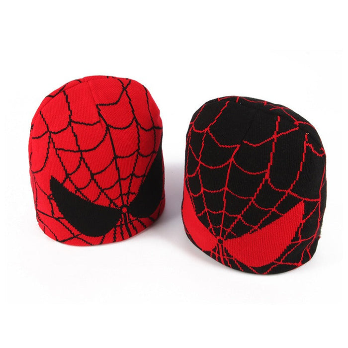 Spiderman Print Knitted Wool Caps