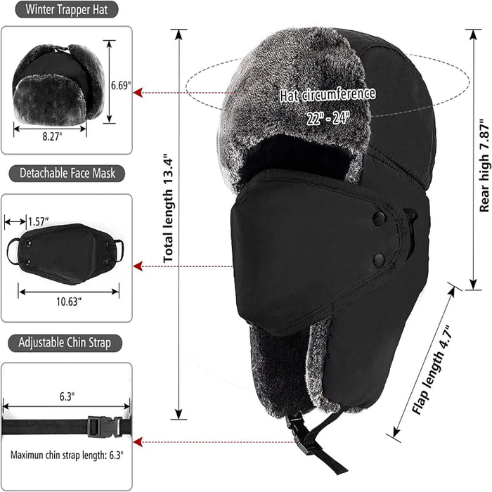 Trooper Hat With Mask And Ear Flaps