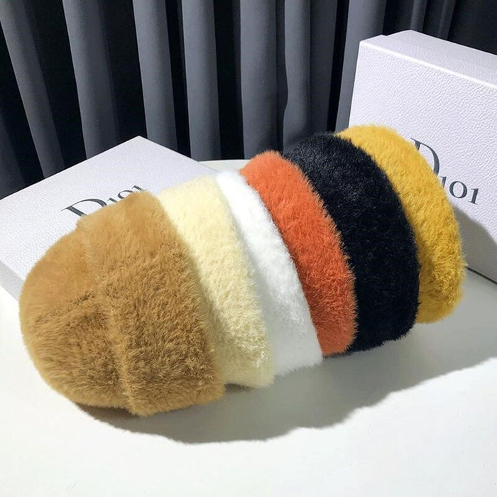 Knitted Wool & Faux Fur Winter Hats