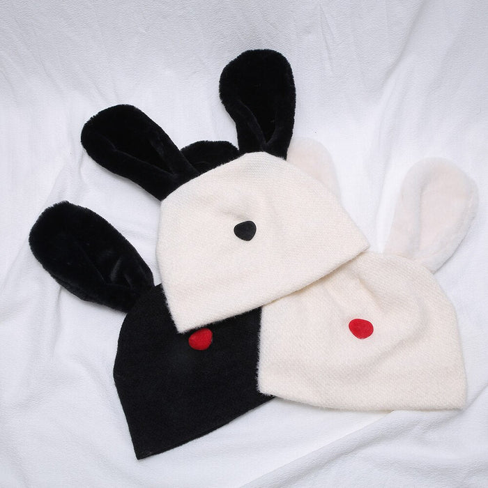 Autumn & Winter Knitted Wool Rabbit Eared Hat