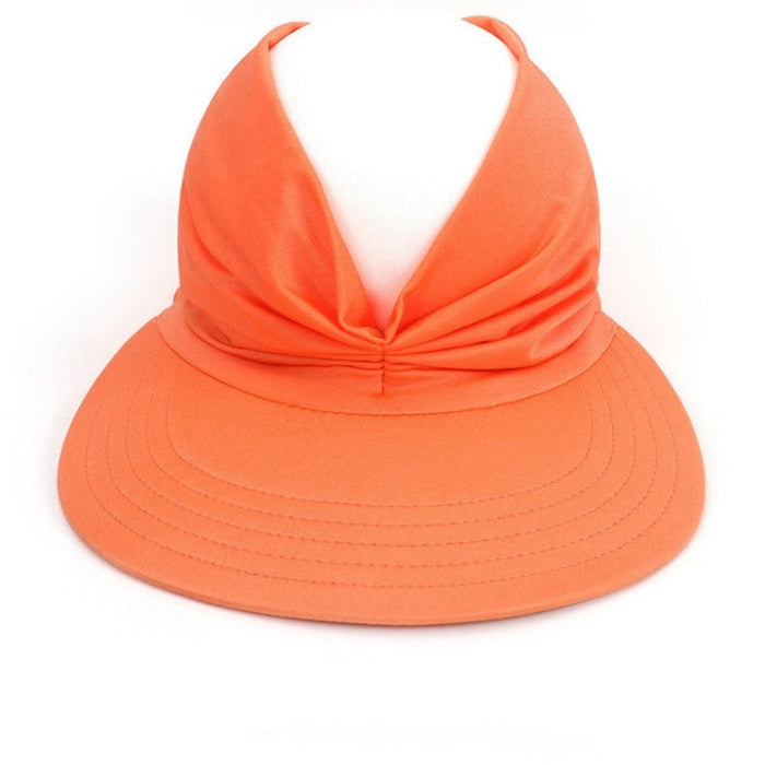 Women Solid Visor Sun Visor Hat
