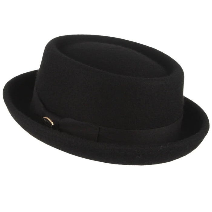 Vintage Curved Brim Wool Hat
