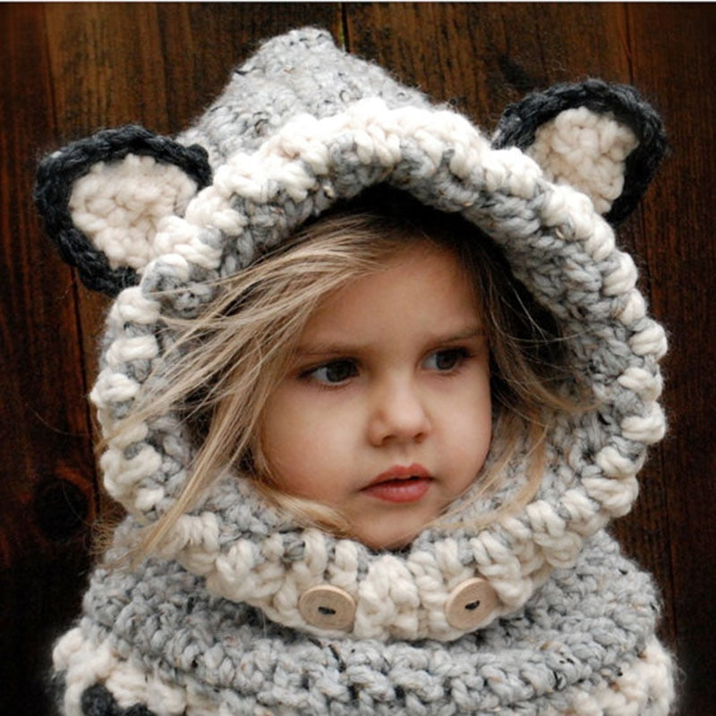 Handcrafted Knit Character Hat for Children