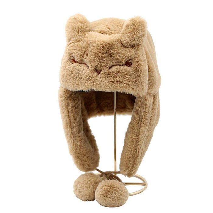 Warm Faux Fur Festive Earmuffs Hat