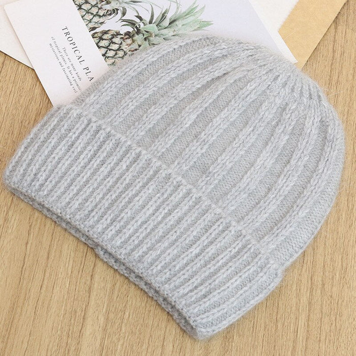 Twisted Pattern Knitted Winter Beanie