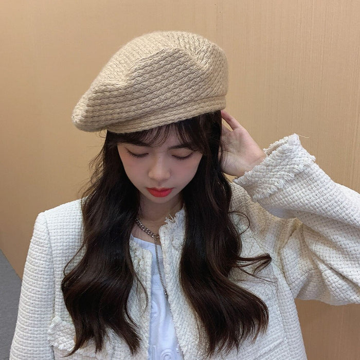 Wool Knitted Vintage Styled Beret