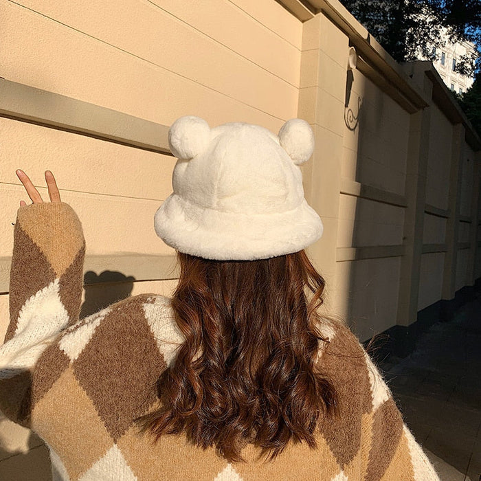 Bucket Fur Winter Hat