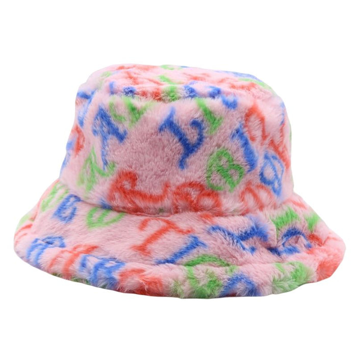 Cool Patterns Faux Fur Fluffy Bucket Hats