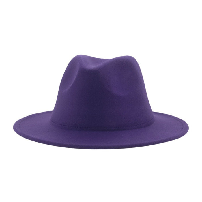 Panama Solid Colored Cowboy Hat For Women & Men