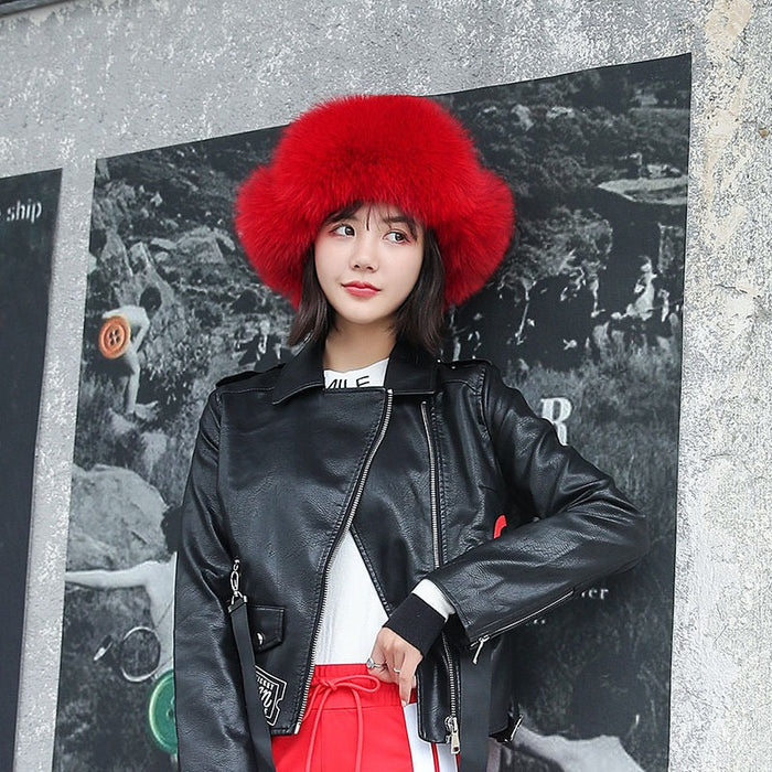 Russian Women Fluffy Fur Caps