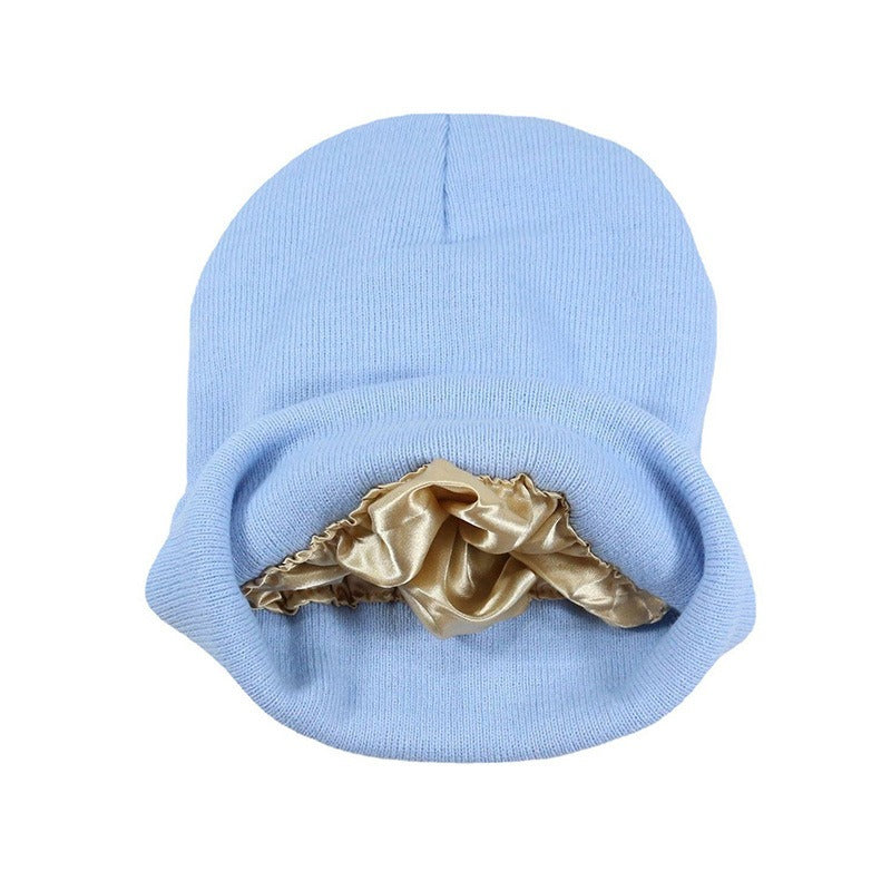 Winter Silk Satin Lined Beanie Hats