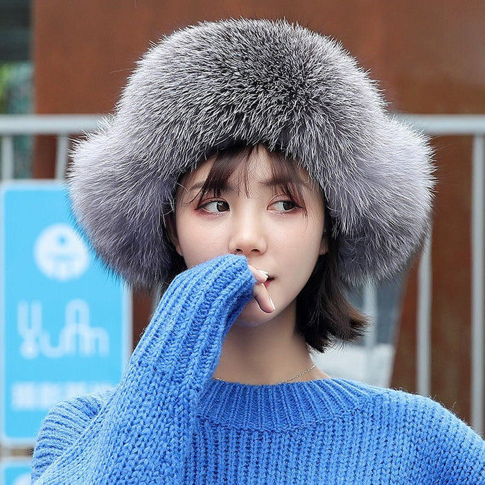 Russian Women Fluffy Fur Caps